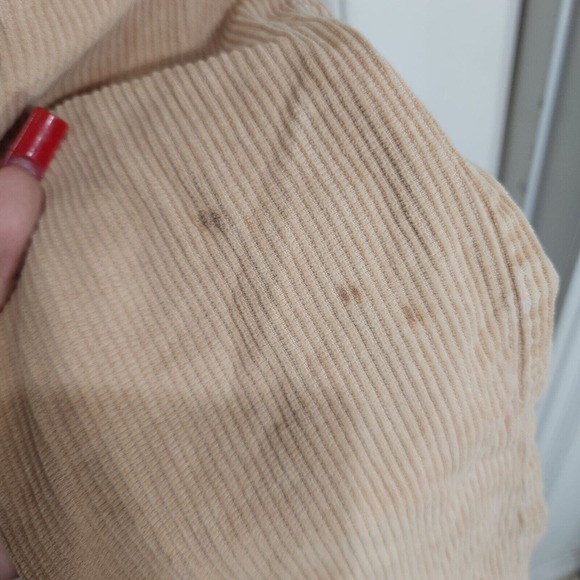 BDG High & Wide Corduroy Pants Womens 24 Light Brown 100% Cotton Pockets Zip - Picture 13 of 13